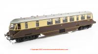19406 Heljan AEC Railcar number 23 in GWR Chocolate and Cream Livery with white roof